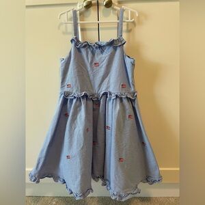 Janie and Jack American Flag dress (girls size 8)